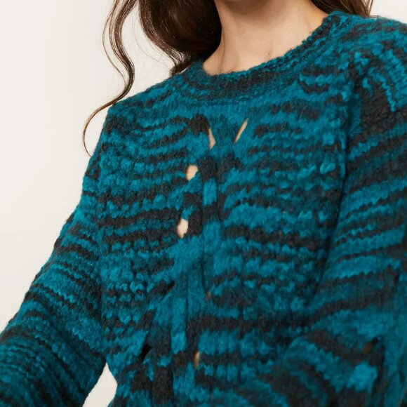 sita murt Stripe Cable Knit Sweater - Picture 2 of 5